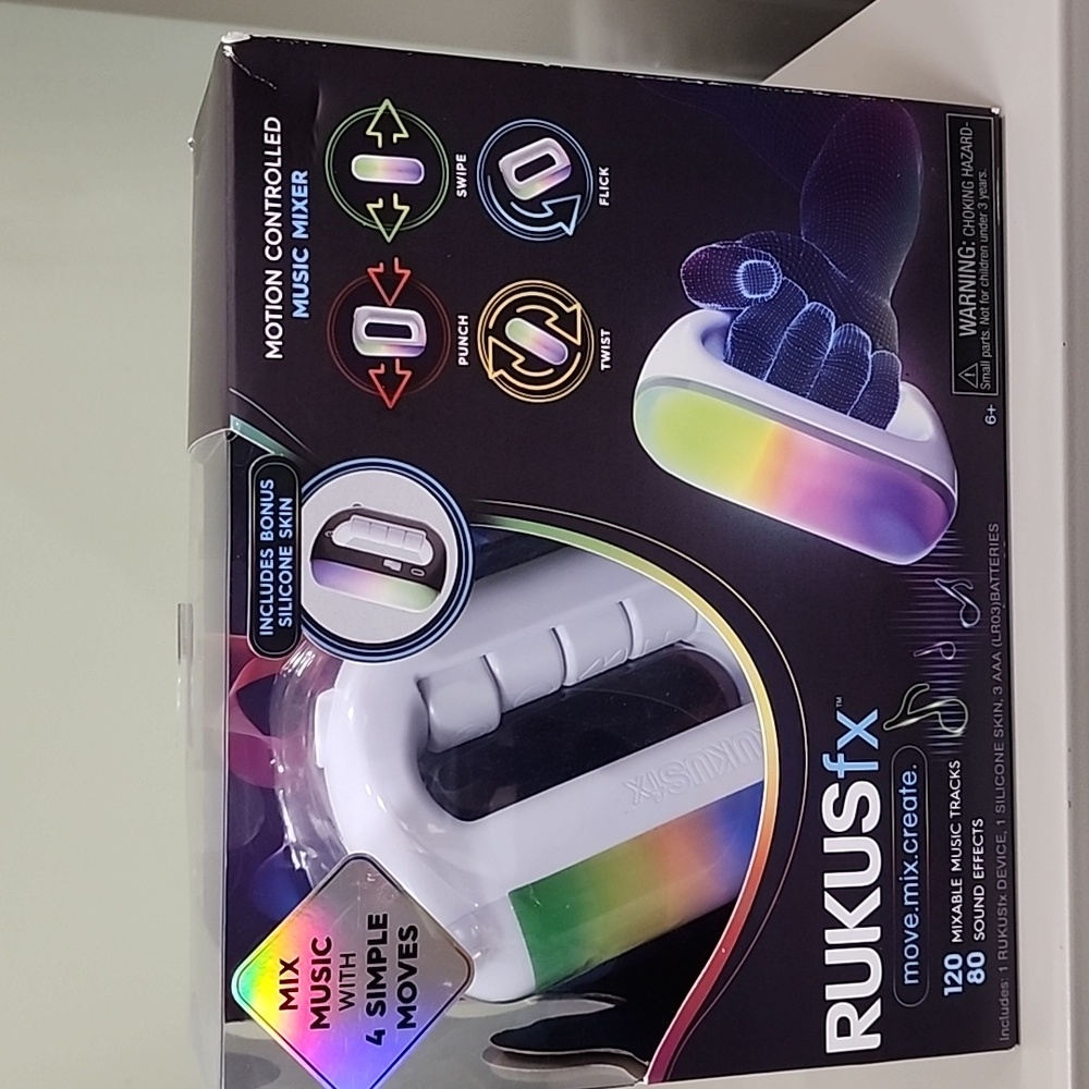 RUKUS Just Play RUKUSfx Motion-Controlled Music Mixer, Lights and Sounds Music,